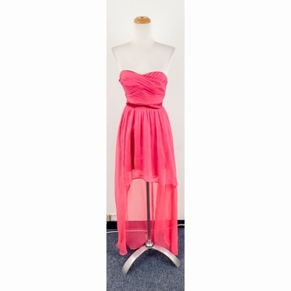CINDERELLA Strapless Pink High Low Dress Small - Picture 1 of 5